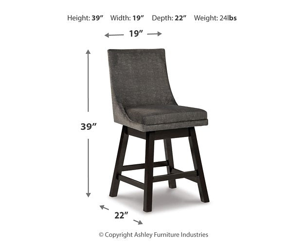 Tallenger Counter Height Bar Stool - World Furniture Gallery (Newark, CA)