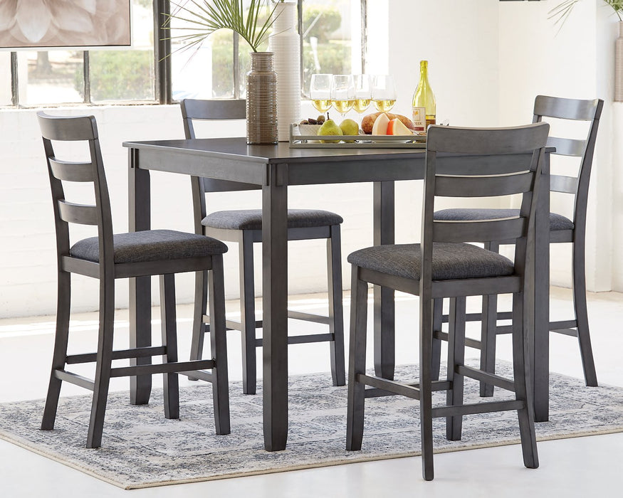 Bridson Counter Height Dining Table and Bar Stools (Set of 5) - World Furniture Gallery (Newark, CA)