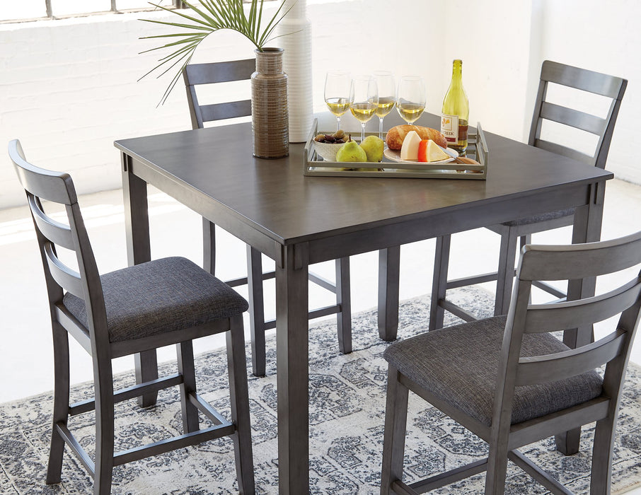 Bridson Counter Height Dining Table and Bar Stools (Set of 5) - World Furniture Gallery (Newark, CA)