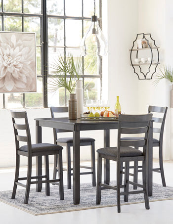 Bridson Counter Height Dining Table and Bar Stools (Set of 5) - World Furniture Gallery (Newark, CA)