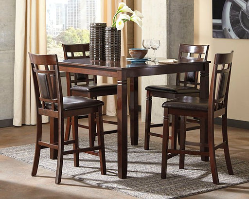 Bennox Counter Height Dining Table and Bar Stools (Set of 5) - World Furniture Gallery (Newark, CA)