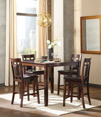 Bennox Counter Height Dining Table and Bar Stools (Set of 5) - World Furniture Gallery (Newark, CA)