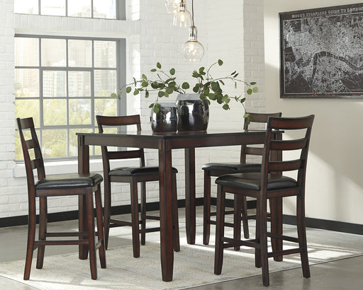 Coviar Counter Height Dining Table and Bar Stools (Set of 5) - World Furniture Gallery (Newark, CA)