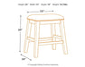 Caitbrook Counter Height Upholstered Bar Stool - World Furniture Gallery (Newark, CA)