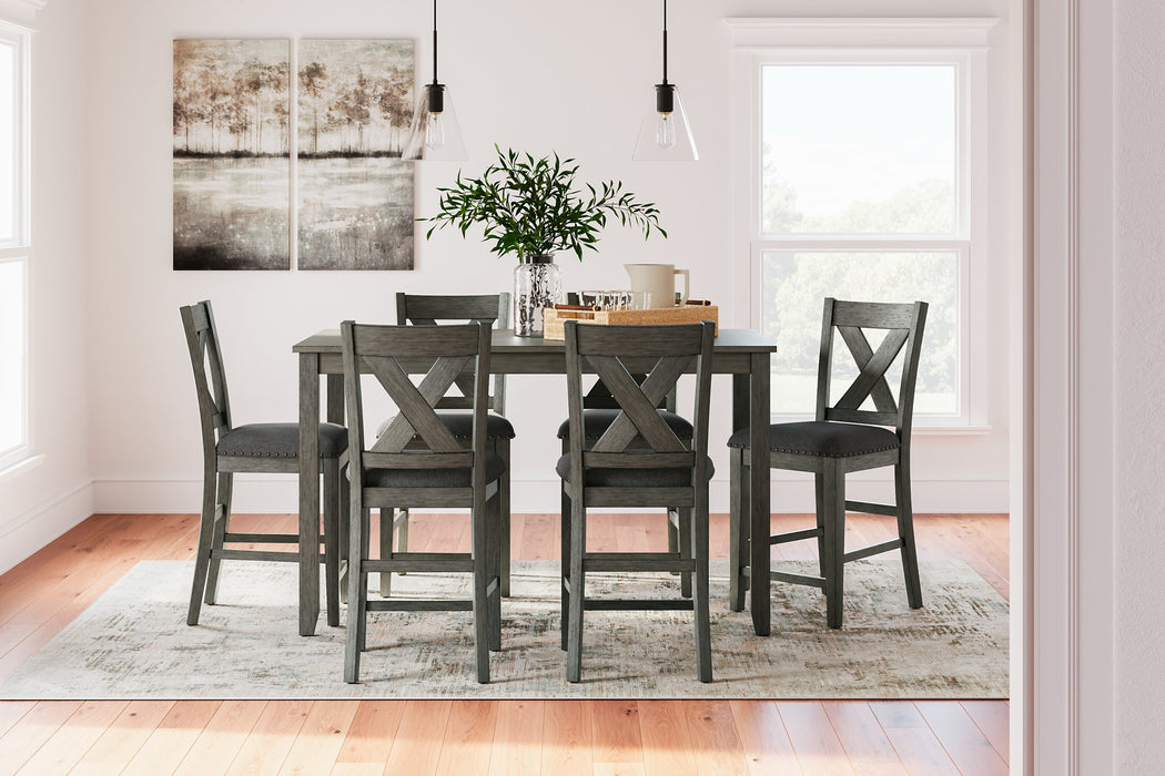 Caitbrook Counter Height Dining Table and Bar Stools (Set of 7) - World Furniture Gallery (Newark, CA)