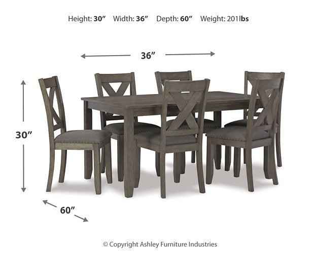 Caitbrook Dining Table and Chairs (Set of 7) - World Furniture Gallery (Newark, CA)