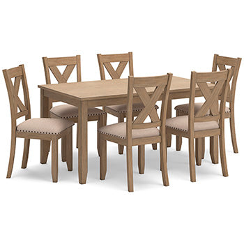 Sanbriar Dining Table and Chairs (Set of 7) - World Furniture Gallery (Newark, CA)