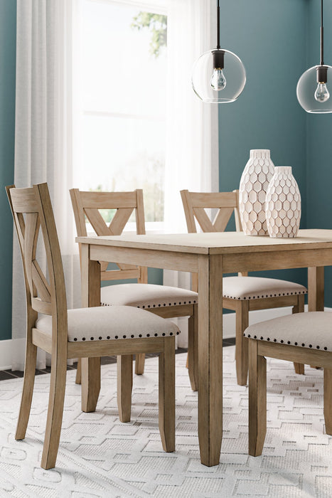 Sanbriar Dining Table and Chairs (Set of 7) - World Furniture Gallery (Newark, CA)