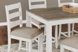 Skempton Counter Height Dining Table and Bar Stools (Set of 7) - World Furniture Gallery (Newark, CA)