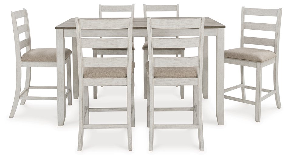 Skempton Counter Height Dining Table and Bar Stools (Set of 7) - World Furniture Gallery (Newark, CA)