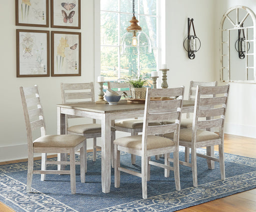 Skempton Dining Table and Chairs (Set of 7) - World Furniture Gallery (Newark, CA)