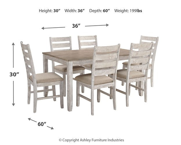 Skempton Dining Table and Chairs (Set of 7) - World Furniture Gallery (Newark, CA)