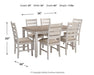 Skempton Dining Table and Chairs (Set of 7) - World Furniture Gallery (Newark, CA)