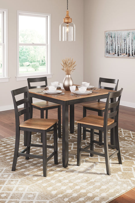 Gesthaven Counter Height Dining Table and 4 Barstools (Set of 5) - World Furniture Gallery (Newark, CA)