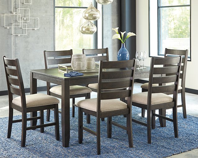 Rokane Dining Table and Chairs (Set of 7) - World Furniture Gallery (Newark, CA)