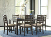 Rokane Dining Table and Chairs (Set of 7) - World Furniture Gallery (Newark, CA)