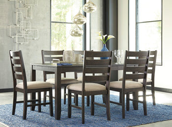 Rokane Dining Table and Chairs (Set of 7) - World Furniture Gallery (Newark, CA)