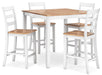 Gesthaven Counter Height Dining Table and 4 Barstools (Set of 5) - World Furniture Gallery (Newark, CA)