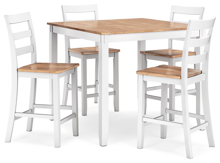 Gesthaven Counter Height Dining Table and 4 Barstools (Set of 5) - World Furniture Gallery (Newark, CA)