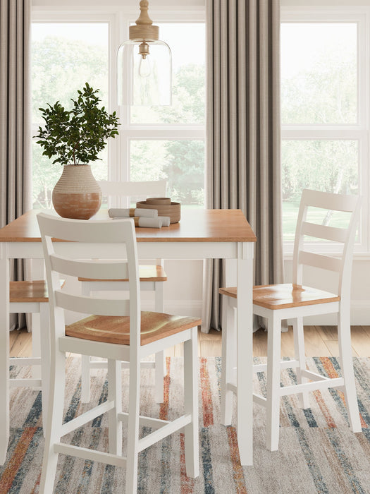 Gesthaven Counter Height Dining Table and 4 Barstools (Set of 5) - World Furniture Gallery (Newark, CA)