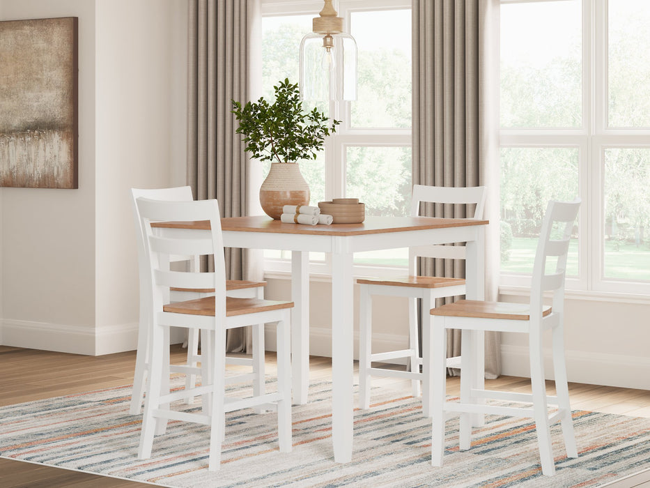 Gesthaven Counter Height Dining Table and 4 Barstools (Set of 5) - World Furniture Gallery (Newark, CA)