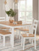 Gesthaven Dining Table with 4 Chairs and Bench (Set of 6) - World Furniture Gallery (Newark, CA)