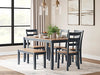 Gesthaven Counter Height Dining Table and 4 Barstools (Set of 5) - World Furniture Gallery (Newark, CA)