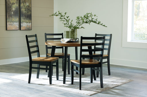 Blondon Dining Table and 4 Chairs (Set of 5) - World Furniture Gallery (Newark, CA)