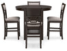 Langwest Counter Height Dining Table and 4 Barstools (Set of 5) - World Furniture Gallery (Newark, CA)