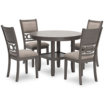 Wrenning Dining Table and 4 Chairs (Set of 5) - World Furniture Gallery (Newark, CA)