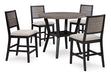 Corloda Counter Height Dining Table and 4 Barstools (Set of 5) - World Furniture Gallery (Newark, CA)