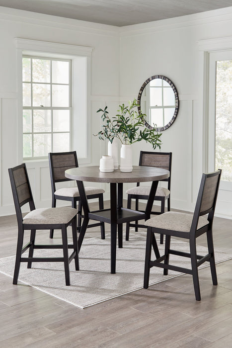 Corloda Counter Height Dining Table and 4 Barstools (Set of 5) - World Furniture Gallery (Newark, CA)