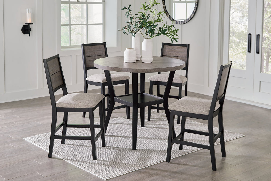 Corloda Counter Height Dining Table and 4 Barstools (Set of 5) - World Furniture Gallery (Newark, CA)