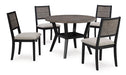 Corloda Dining Table and 4 Chairs (Set of 5) - World Furniture Gallery (Newark, CA)