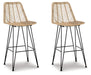 Angentree Bar Height Bar Stool - World Furniture Gallery (Newark, CA)