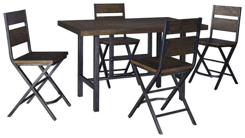 Kavara Counter Height Dining Set - World Furniture Gallery (Newark, CA)