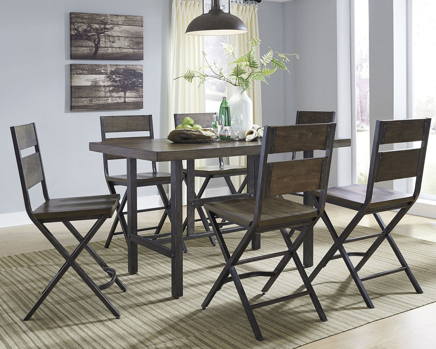 Kavara Counter Height Dining Set - World Furniture Gallery (Newark, CA)