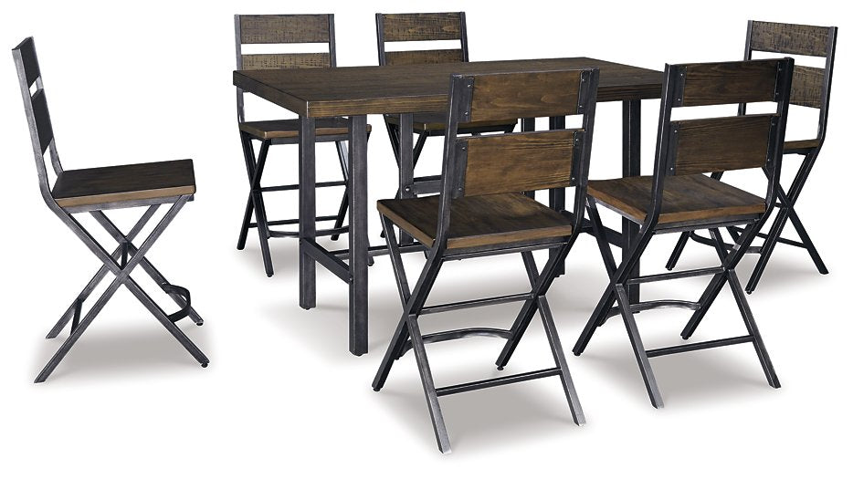 Kavara Counter Height Dining Set - World Furniture Gallery (Newark, CA)