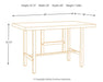 Kavara Counter Height Dining Table - World Furniture Gallery (Newark, CA)