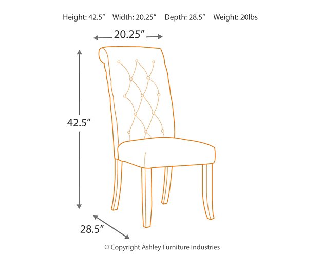 Tripton Dining Chair Set - World Furniture Gallery (Newark, CA)