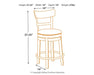 Pinnadel Counter Height Bar Stool - World Furniture Gallery (Newark, CA)