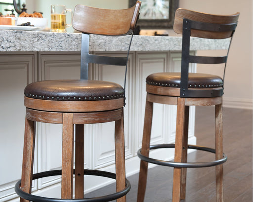 Pinnadel Bar Height Bar Stool - World Furniture Gallery (Newark, CA)