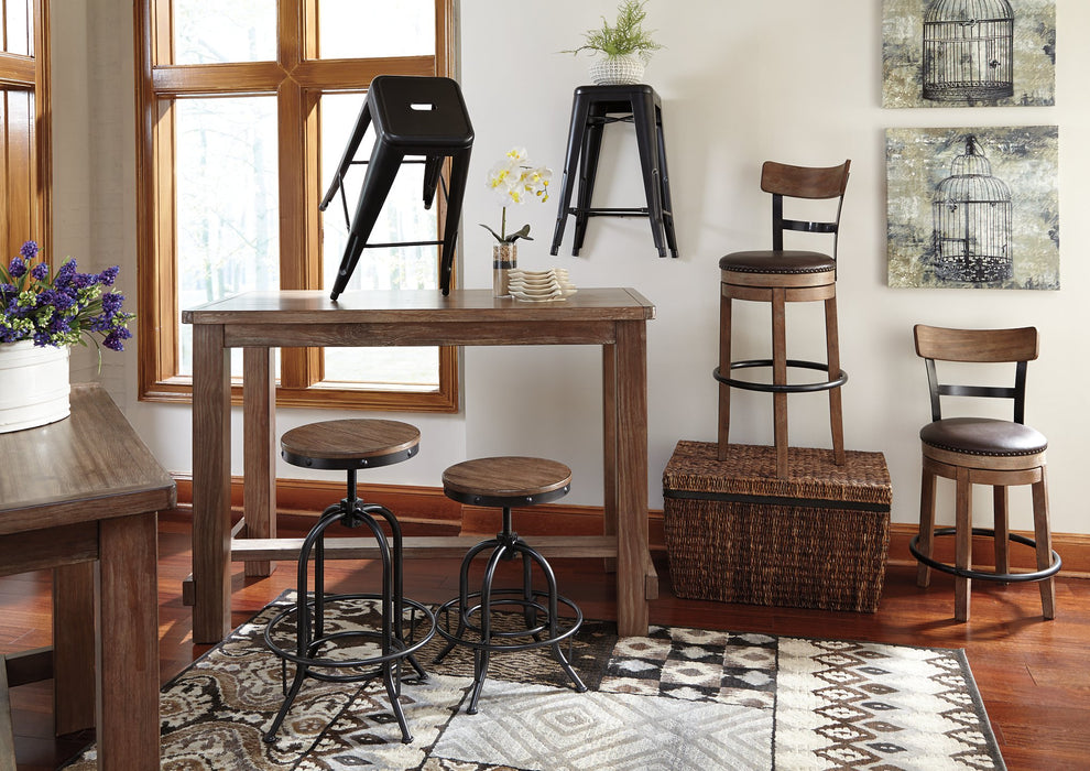 Pinnadel Bar Height Bar Stool - World Furniture Gallery (Newark, CA)