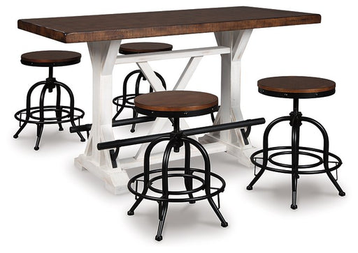 Valebeck Counter Height Dining Set - World Furniture Gallery (Newark, CA)