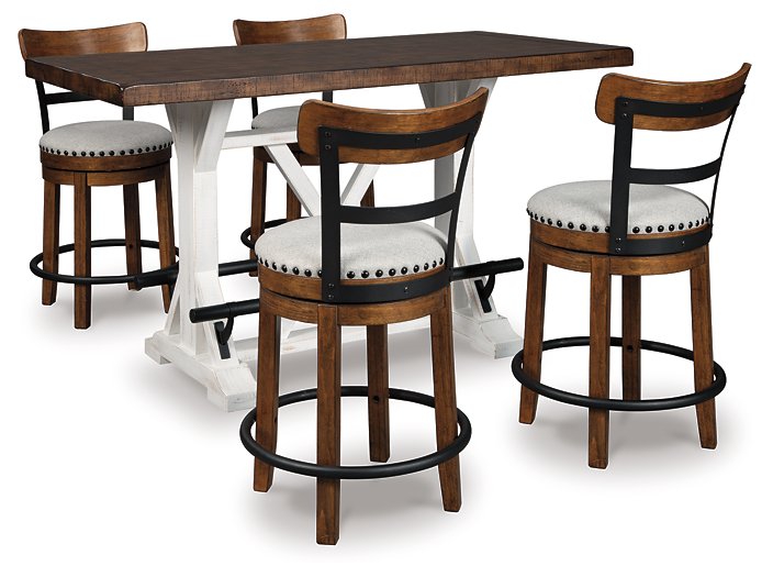 Valebeck Counter Height Dining Set - World Furniture Gallery (Newark, CA)