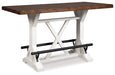 Valebeck Counter Height Dining Table - World Furniture Gallery (Newark, CA)