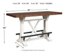 Valebeck Counter Height Dining Table - World Furniture Gallery (Newark, CA)