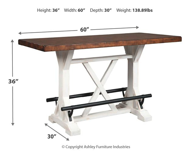 Valebeck Counter Height Dining Set - World Furniture Gallery (Newark, CA)