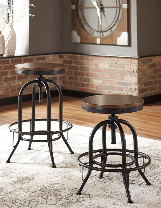 Valebeck Bar Height Bar Stool - World Furniture Gallery (Newark, CA)