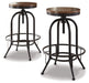 Valebeck Bar Height Bar Stool - World Furniture Gallery (Newark, CA)